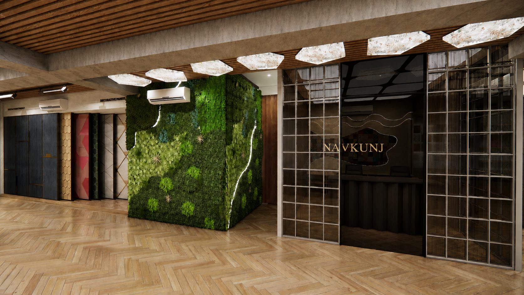 Interior Product Showroom Mohali — material portion III