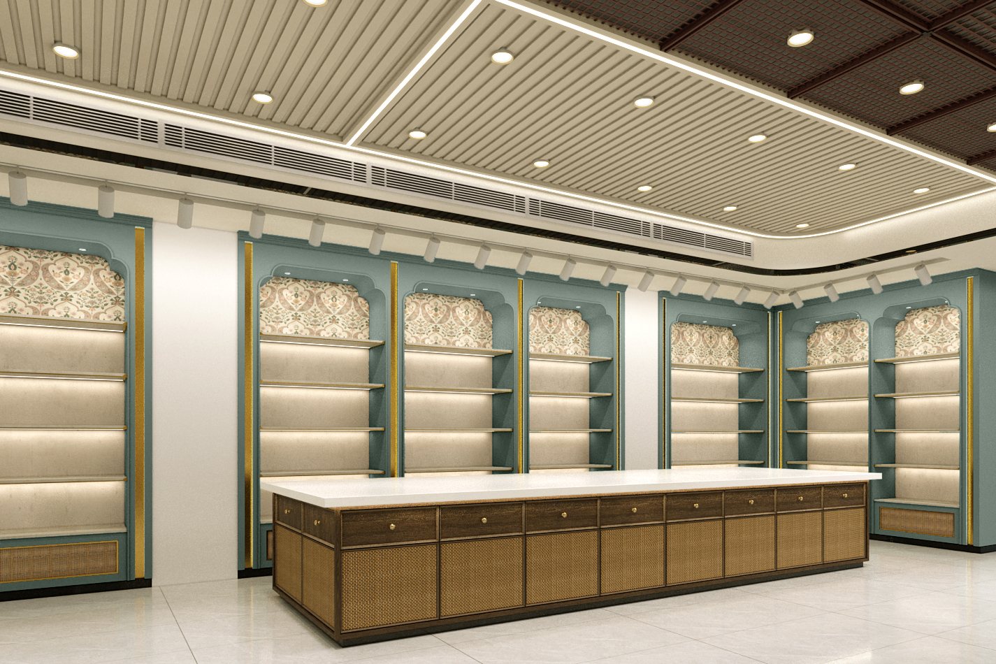 Namaste — central display