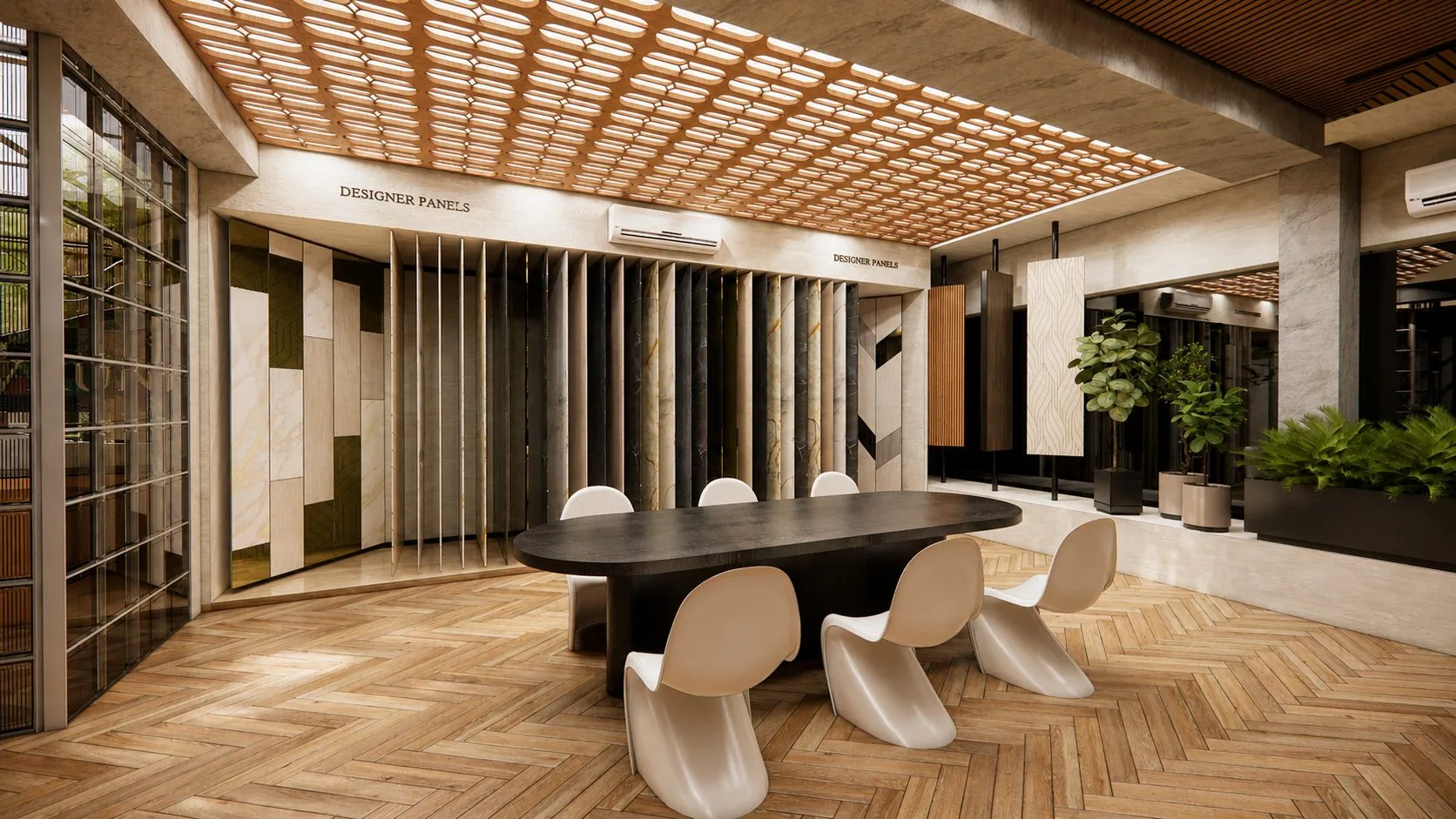 Interior Product Showroom Mohali — material portion VI