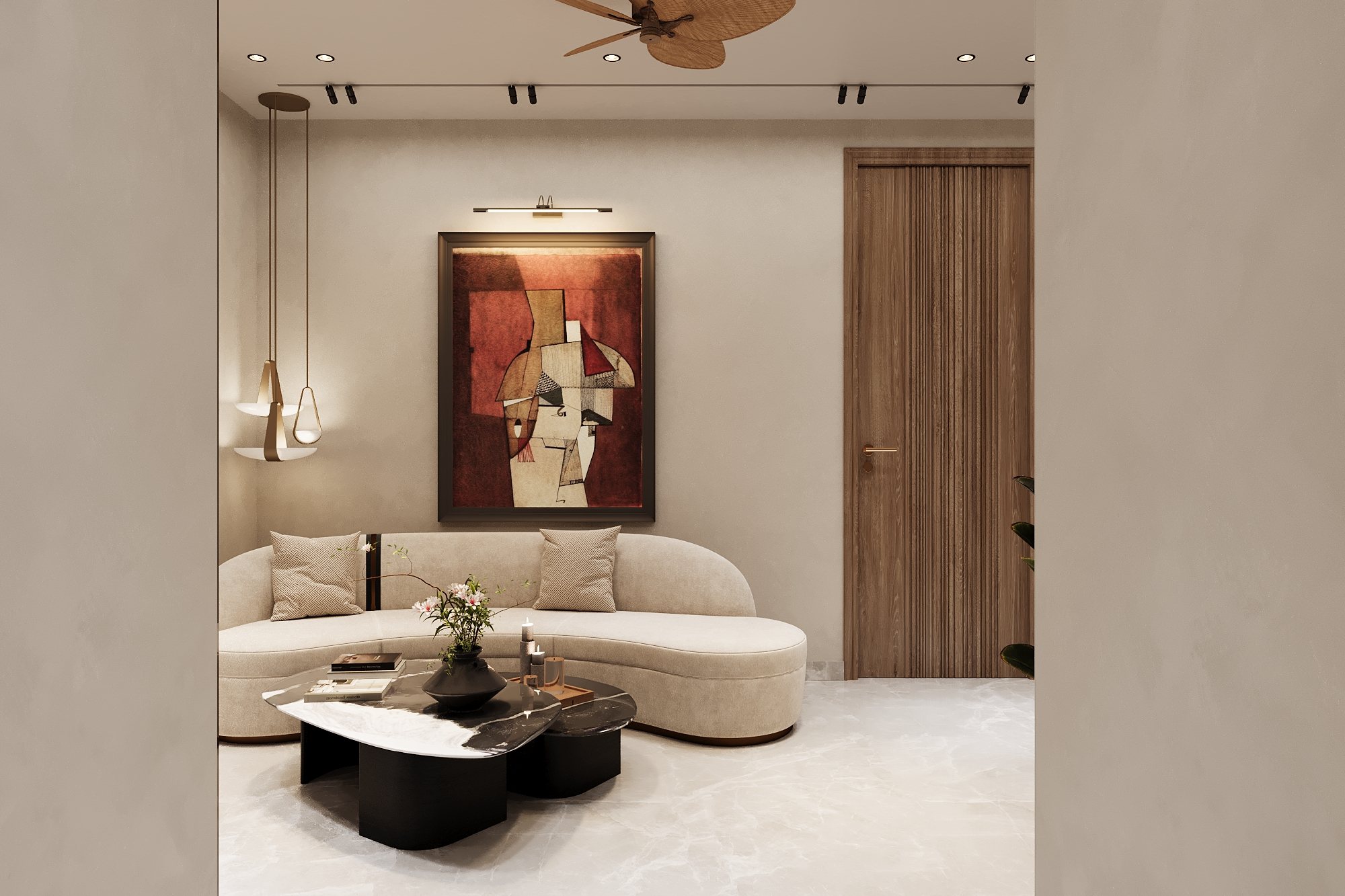 A Private Residence Ludhiana — kitchen