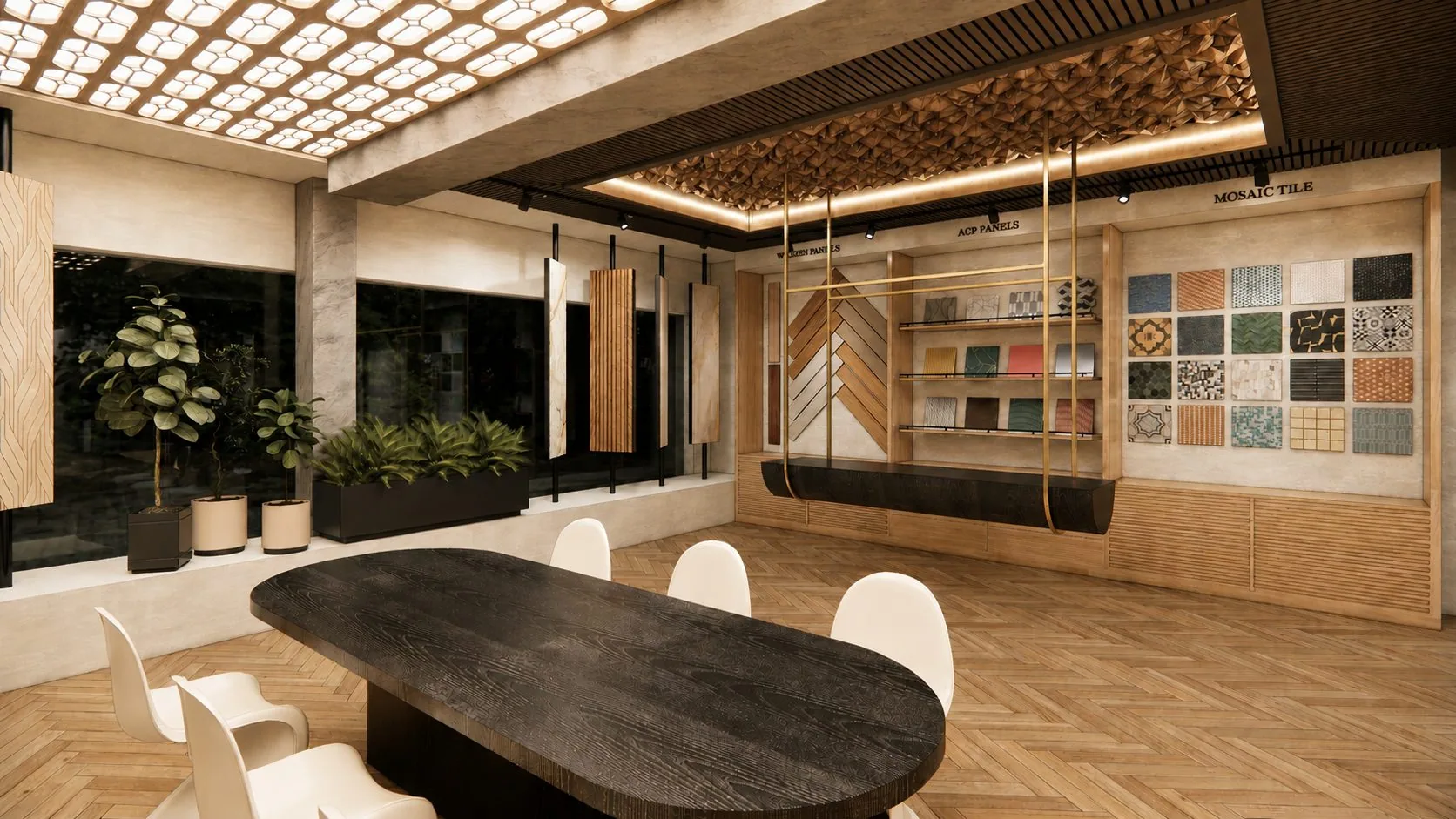 Interior Product Showroom Mohali — display hall view V