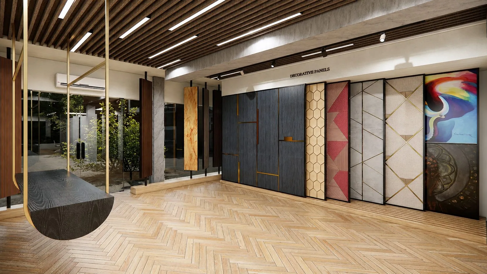 Interior Product Showroom Mohali — display hall view VI