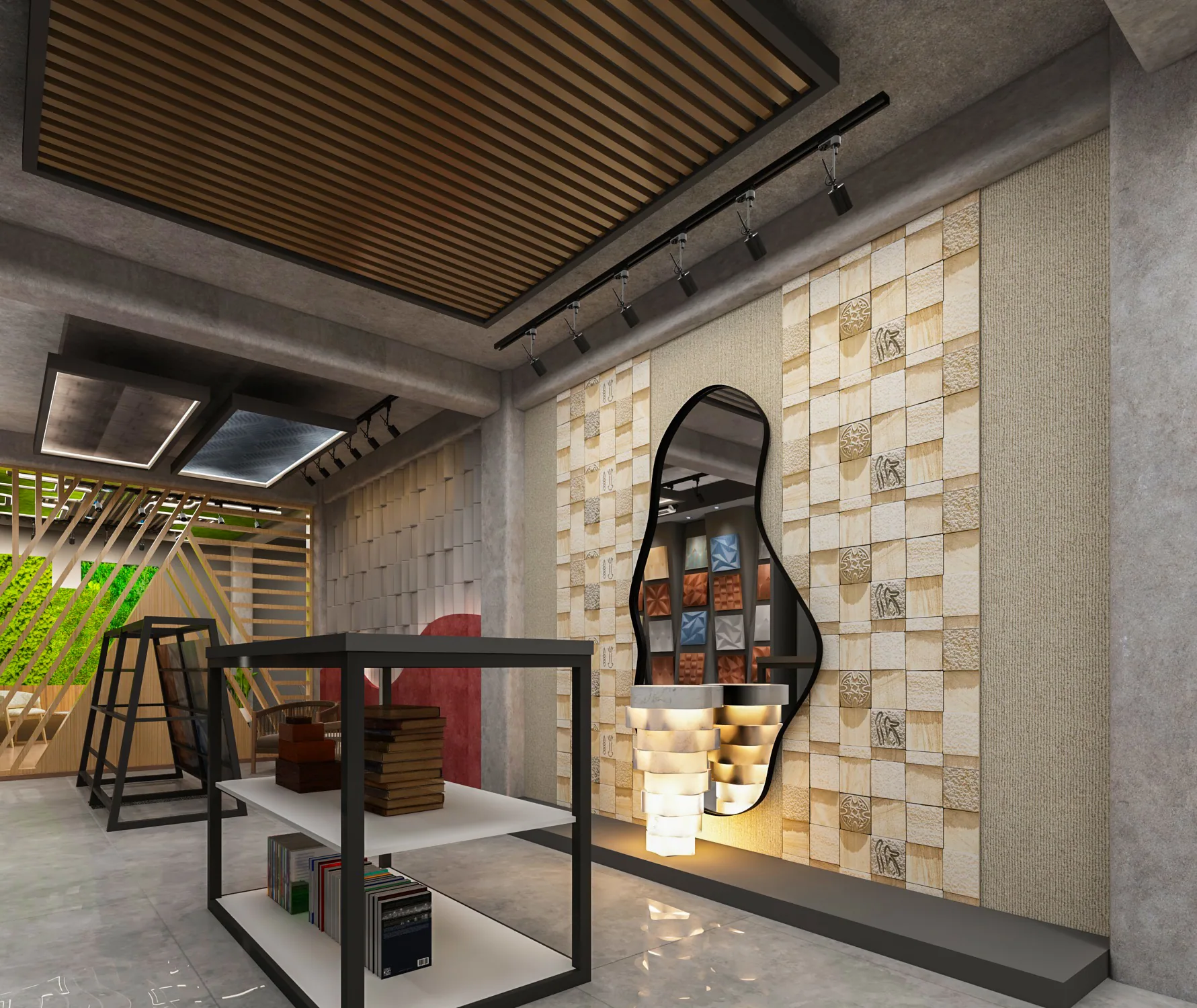 Chandigarh Interiors — spine wall